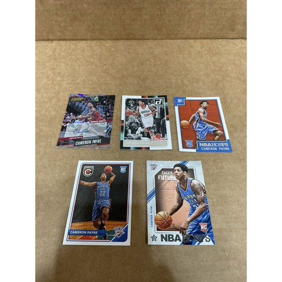 Cameron Payne Basketball Cards, Lot of 5, Rookie and Auto, Thunder/Bulls - Picture 2 of 10